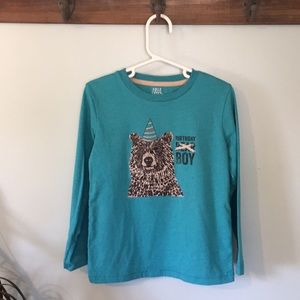 Boys bear Happy Birthday T-shirt, size 5T 5th bday